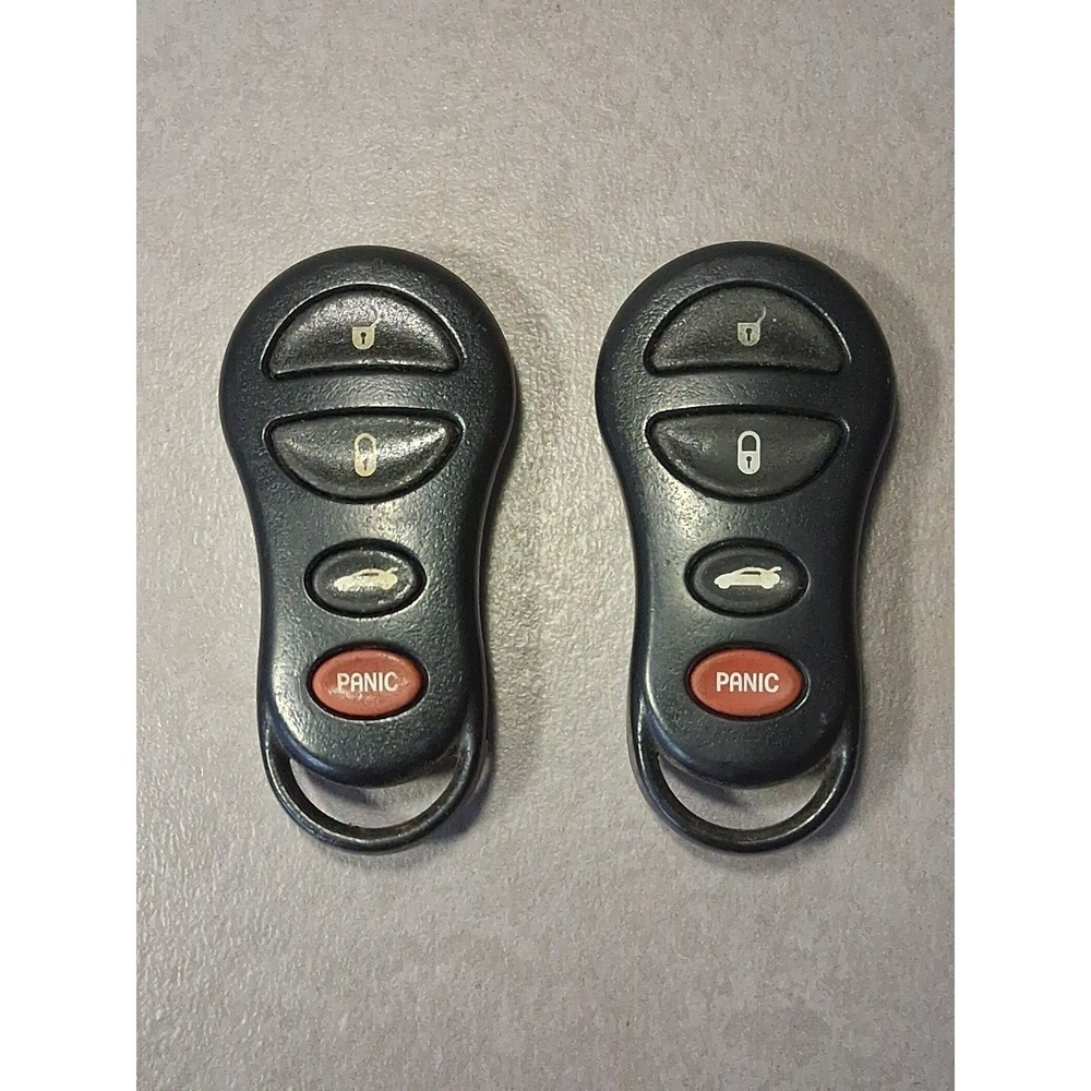 OEM PAIR CHRYSLER DODGE JEEP  KEYLESS REMOTE FOB FCC ID:GQ43VT17T P/N 04602260
